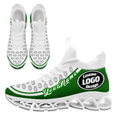 Custom Green White Maxsoul Shoes Personalized Sneaker FN030XD-D020388-20