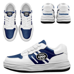 Custom White Blue Indianapolis Shoes Personalized Sneaker FN032-D020389-14