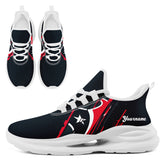 Custom Texas Personalized Team Fan Gear Sneakers – Unisex Gameday Athletic Shoes Custom Team Name Sports Runners FN079-E020219-12