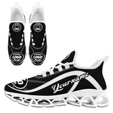 Custom Black White Maxsoul Shoes Personalized Sneaker FN003XD-D020391-15