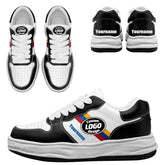 Custom Black White Pittsburgh Shoes Personalized Sneaker FN032-D020389-30