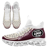 Custom Rose Carmine Cream Maxsoul Shoes Personalized Sneaker FN030XD-D020388-17
