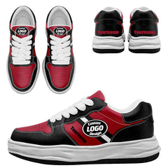 Custom Red Black Atlanta Shoes Personalized Sneaker FN032-D020389-3