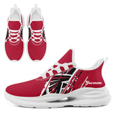 Custom Atlanta Personalized Team NFL Fan Gear Sneakers – Unisex Gameday Athletic Shoes Custom Team Name Sports Runners FN079-E020219-3