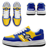 Custom Blue Yellow Los Angeles Shoes Personalized Sneaker FN032-D020389-15