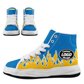 Custom Yellow Blue Los Angeles Firesoul Shoes Personalized Sneaker FN039-D020272-22