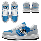 Custom Blue Gray Detroit Shoes Personalized Sneaker FN032-D020389-11