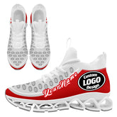 Custom Red Gray Maxsoul Shoes Personalized Sneaker FN030XD-D020388-21