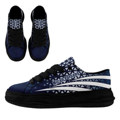Custom Blue White Texas Shoes Personalized Sneaker FN038-D023003-9