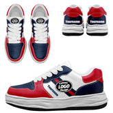 Custom Red Blue New England Shoes Personalized Sneaker FN032-D020389-26