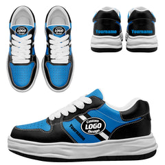 Custom Blue Black Carolina Shoes Personalized Sneaker FN032-D020389-5