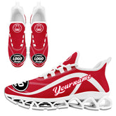 Custom Red White Maxsoul Shoes Personalized Sneaker FN003XD-D020391-13