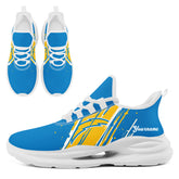 Custom Los Angeles Personalized Team NFL Fan Gear Sneakers – Unisex Gameday Athletic Shoes Custom Team Name Sports Runners FN079-E020219-22