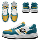 Custom Green Yellow Jacksonville Shoes Personalized Sneaker FN032-D020389-16