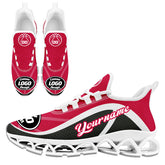 Custom Red Gray Maxsoul Shoes Personalized Sneaker FN003XD-D020391-10