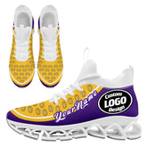 Custom Purple Yellow Maxsoul Shoes Personalized Sneaker FN030XD-D020388-26