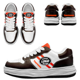 Custom Brown Orange Cleveland Shoes Personalized Sneaker FN032-D020389-8