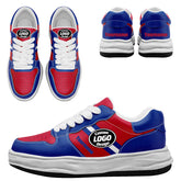 Custom Red Blue Buffalo Shoes Personalized Sneaker FN032-D020389-4