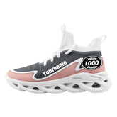 Custom Gray Pink Maxsoul Shoes Personalized Sneaker FN030A-E020011-15