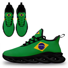 Custom 2026 World Cup Brazil Sneakers DIY Country Flag Running Shoes Lightweight Sport Shoes Gift for Football Fans Personalized Team Name and Logo FN003-F027045-1