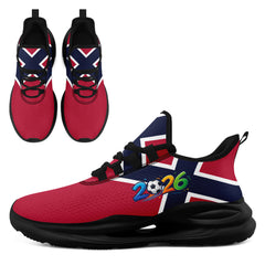 Custom 2026 World Cup Norway Sneakers DIY Country Flag Running Shoes Lightweight Sport Shoes Gift for Football Fans Personalized Team Name and Logo FN079-F027070-4