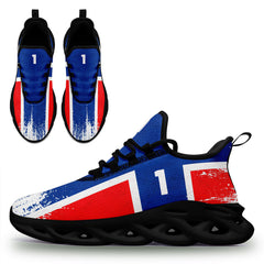 Custom 2026 World Cup Norway Sneakers DIY Country Flag Running Shoes Lightweight Sport Shoes Gift for Football Fans Personalized Team Name and Logo FN003-F027078-1