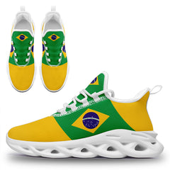Custom 2026 World Cup Brazil Sneakers DIY Country Flag Running Shoes Lightweight Sport Shoes Gift for Football Fans Personalized Team Name and Logo FN003-F027045-2