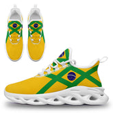 Custom 2026 World Cup Brazil Sneakers DIY Country Flag Running Shoes Lightweight Sport Shoes Gift for Football Fans Personalized Team Name and Logo FN003-F027045-4