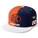 Custom Blue Orange Colorado Hat Sport Design Cap Stitched Adjustable Personalized PR067B-D028017-21