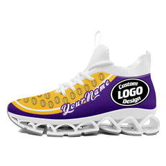 Custom Purple Yellow Maxsoul Shoes Personalized Sneaker FN030XD-D020388-26