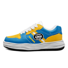 Custom Blue Yellow Los Angeles Shoes Personalized Sneaker FN032-D020389-22
