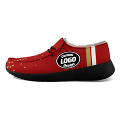 Custom Red Yellow San Francisco Shoes Personalized Sneaker FN042-D020279-25