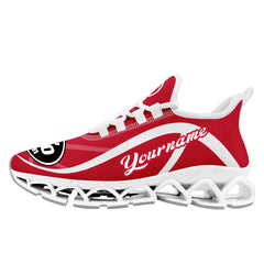 Custom Red White Maxsoul Shoes Personalized Sneaker FN003XD-D020391-13