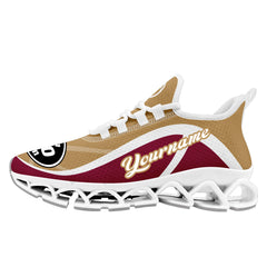Custom Red Gold Maxsoul Shoes Personalized Sneaker FN003XD-D020391-16