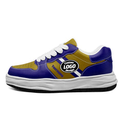 Custom Purple Yellow Baltimore Shoes Personalized Sneaker FN032-D020389-2