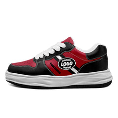 Custom Red Black Atlanta Shoes Personalized Sneaker FN032-D020389-3