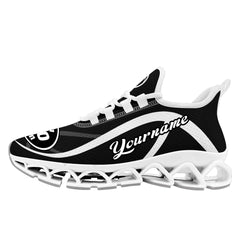 Custom Black White Maxsoul Shoes Personalized Sneaker FN003XD-D020391-15