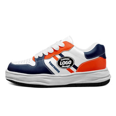 Custom Blue Orange Denver Shoes Personalized Sneaker FN032-D020389-10