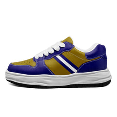 Custom Purple Yellow Baltimore Shoes Personalized Sneaker FN032-D020389-2