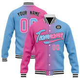 Custom Gradient Fashion Jacket Bomber Full-Snap Varsity Letterman Personalized Jacket FZ005-D028016-29