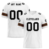 Custom White Cleveland Personalized Authentic Football Jersey FBJ02-D020256-29