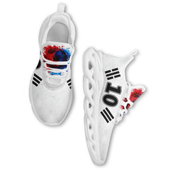 Custom South Korea 2026 World Cup Sneakers DIY Country Flag Running Shoes Lightweight Sport Shoes Gift for Football Fans Personalized Team Name and Logo FN003-F009054-1