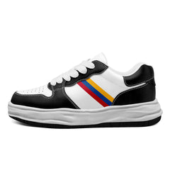 Custom Black White Pittsburgh Shoes Personalized Sneaker FN032-D020389-30