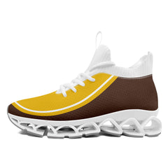 Custom Brown Yellow Maxsoul Shoes Personalized Sneaker FN030XD-D020388-14