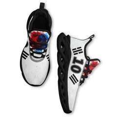 Custom South Korea 2026 World Cup Sneakers DIY Country Flag Running Shoes Lightweight Sport Shoes Gift for Football Fans Personalized Team Name and Logo FN003-F009054-1
