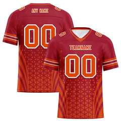 Custom Red White Florida Personalized Authentic Football Jersey FBJ02-D023033-29