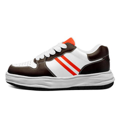 Custom Brown Orange Cleveland Shoes Personalized Sneaker FN032-D020389-8