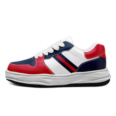 Custom Red Blue New England Shoes Personalized Sneaker FN032-D020389-26