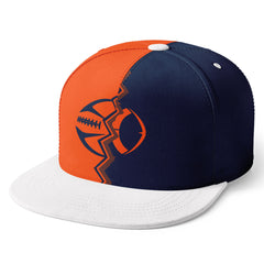 Custom Blue Orange Colorado Hat Sport Design Cap Stitched Adjustable Personalized PR067B-D028017-21