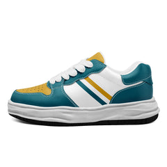 Custom Green Yellow Jacksonville Shoes Personalized Sneaker FN032-D020389-16